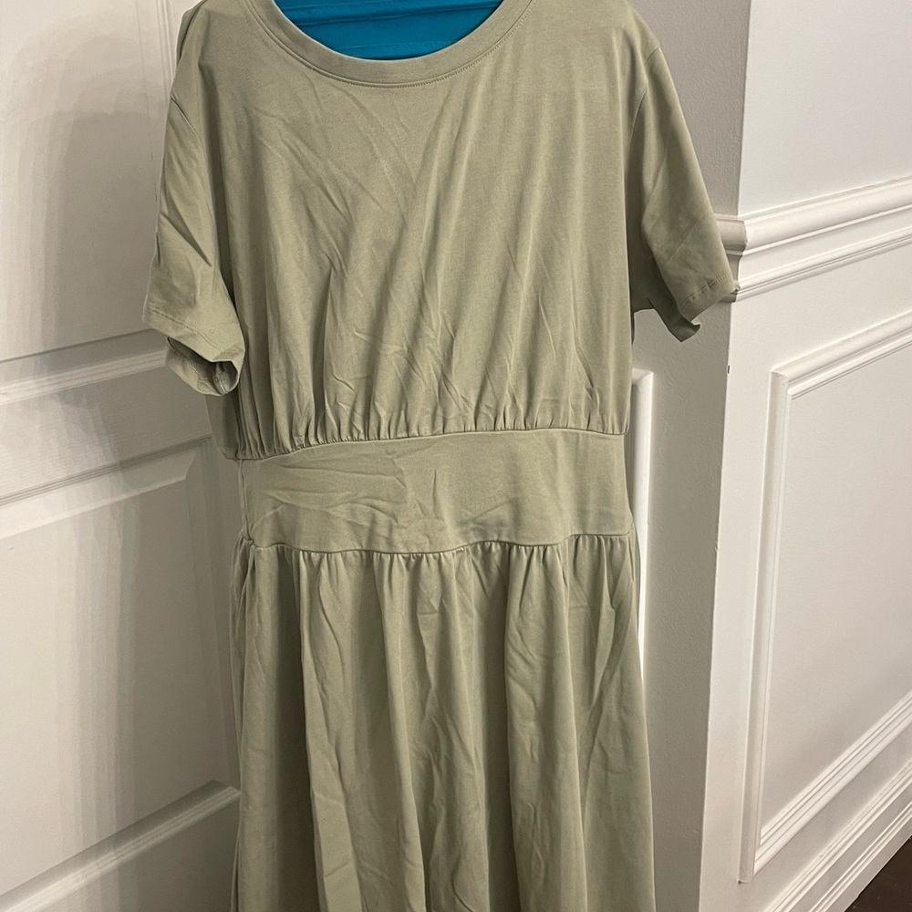 Joe Fresh Sage Green Midi Dress